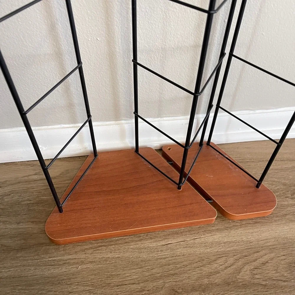 Vintage 100+ Y2k DVD CD Video Game Bluray Storage Desk Display Metal Wood Stand